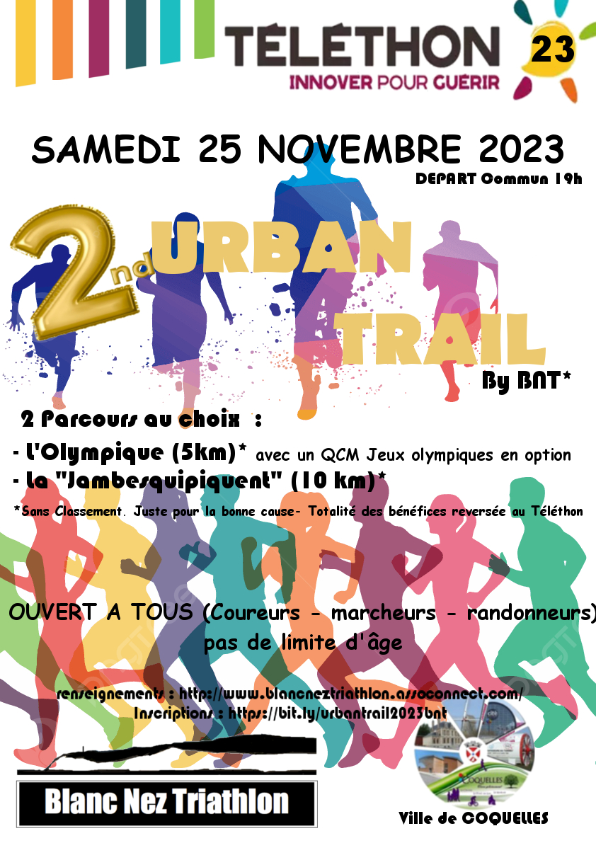Urban Trail le 25 novembre