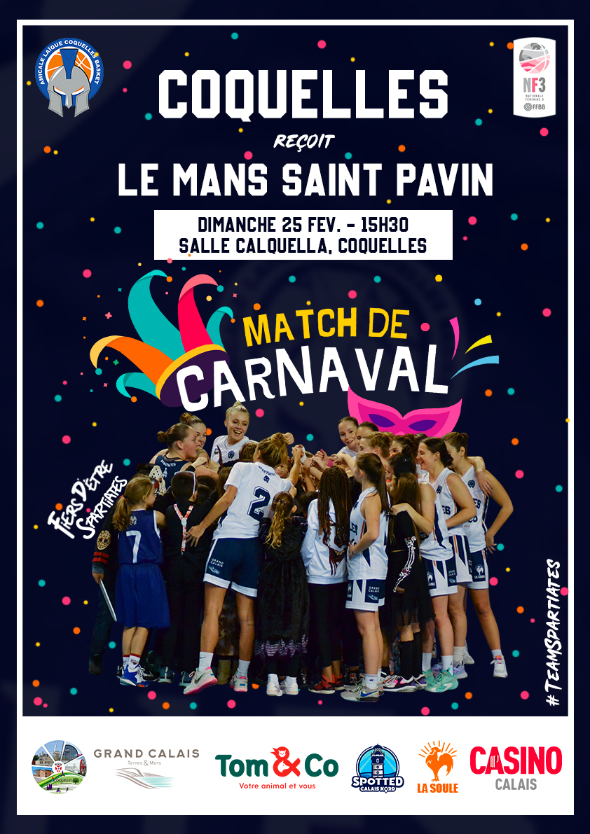 Match de Carnaval AL Basket le 25 février 2024