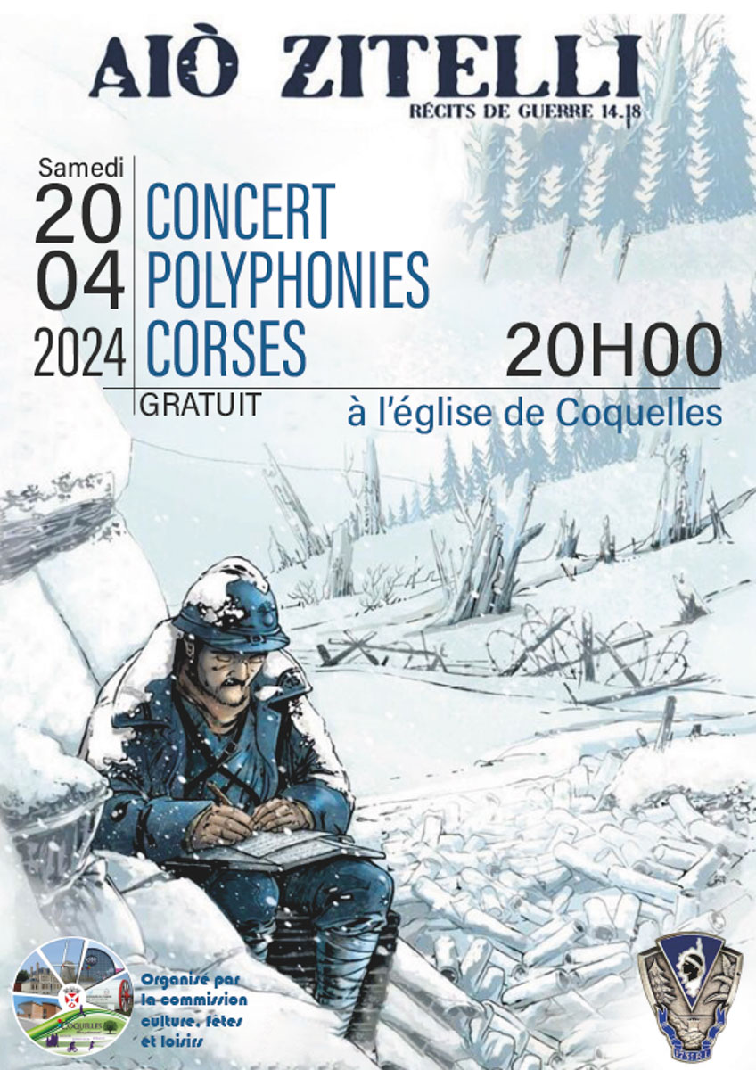 Concert Polyphonies Corses à l'église de Coquelles le 20 avril